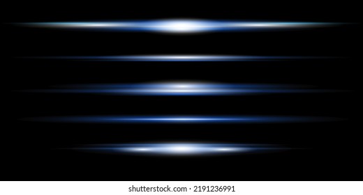 Easy to add lens flare effects for overlay designs or screen blending mode to make high-quality images. Abstract sun burst, digital flare, iridescent glare over black background.