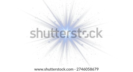 Easy to add overlay or screen filter over photos featuring a blue lens flare light effect over black background, with radiant blue PNG star, sparkling light, and glowing highlights for your digital art.