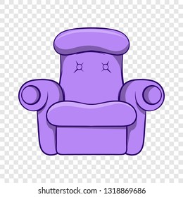 Easy armchair icon in cartoon style isolated on background for any web design 
