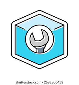 easy assembly color icon vector. easy assembly sign. isolated symbol illustration