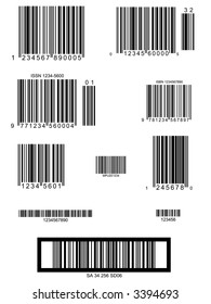 Easy Barcode Collection - layout presentation utility - Vector