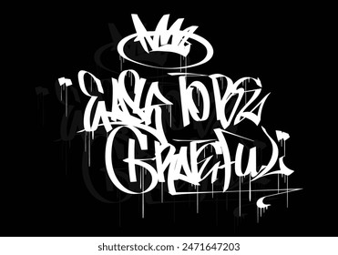 EASY TO BE GRATEFUL graffiti tag style design