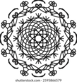 easy and beautiful mandala design for coloring book, mandala art for henna and tattoo design 
See less