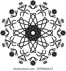 easy and beautiful mandala design for coloring book, mandala art for henna and tattoo design 
See less
