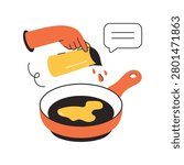 Easy Breakfast vector illustration Eps 10 File     