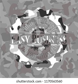 Easy Business grey camouflage emblem