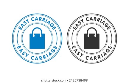 Ilustración de diseño de logotipo de vector de carro fácil