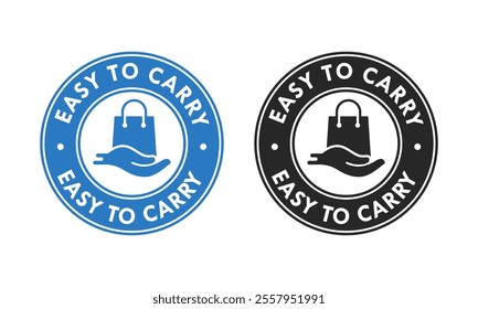 Easy to carry design logo template illustration