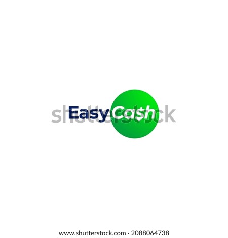 Easy Cash logo with icon vector illustration.