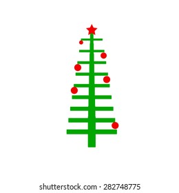 Easy Christmas tree stylized