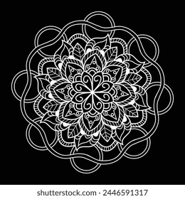 Easy circle mandala flower floral unique vector eps mandala patterns for free download