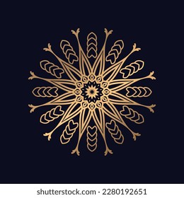 Easy circular pattern in form of mandala Vector