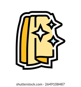 easy clean color icon vector. easy clean sign. isolated symbol illustration