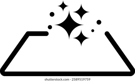 Easy Clean icon. isolated on white background. flat design. vector for any purposes
