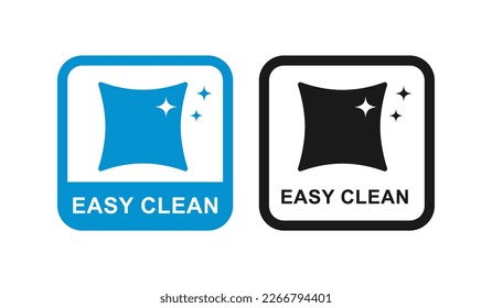 Easy clean logo badge design