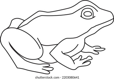 Easy Coloring drawings animals drawing black   white vector illustration and thin line black stroke graphic design