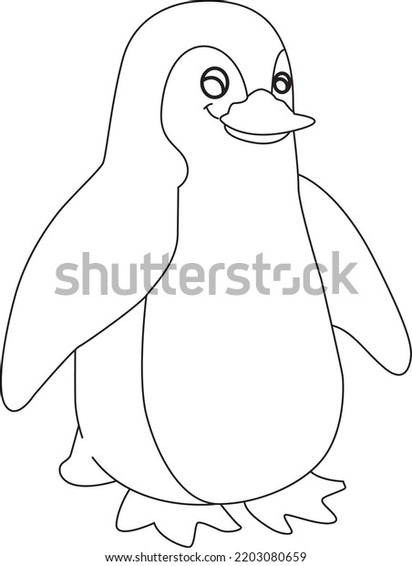 Easy Coloring Drawings Animals Drawing Black Stock Vector (Royalty Free ...