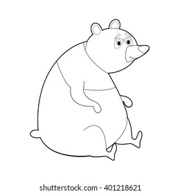 Easy Coloring drawings of animals for little kids: Panda