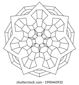 Download Mandala Simple Square High Res Stock Images Shutterstock