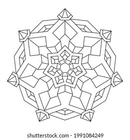 Download Mandala Simple Square High Res Stock Images Shutterstock