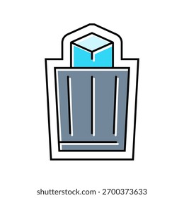 Vector de ícono de color de fácil eliminación. muestra de fácil eliminación. ilustración de símbolo aislado