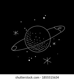 easy drawing beatiful moon or universe