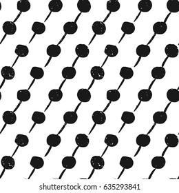 easy drawn black and white graphic pattern of circles, ovals, spots, lines, streaks, smears, streaks, shapes with textures on a white background