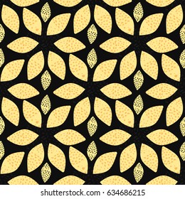 easy drawn graphic pattern of circles, ovals, spots, circles, shapes and dots texture on a black background