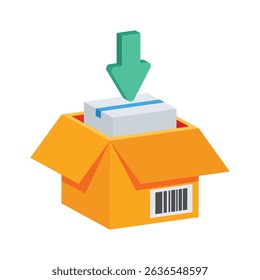 Easy to edit 2d icon of boxing gift pack