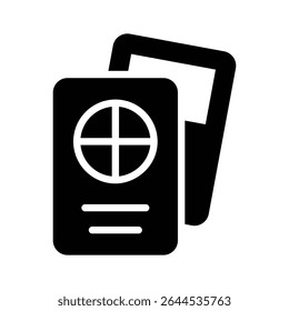 Easy to edit glyph icon of metaverse cards