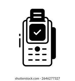 Easy to edit glyph icon of pos device