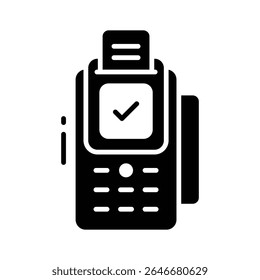 Easy to edit glyph icon of pos device