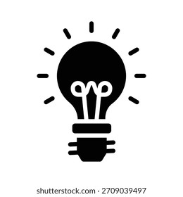 Fácil de editar el icono de la bombilla en estilo glifo