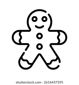 Easy to edit icon of reindeer creatively designed in line style