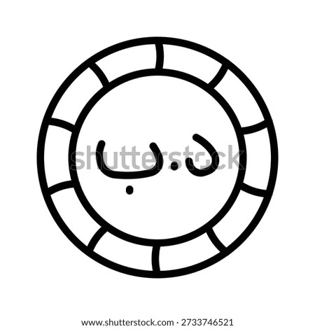 Easy to edit line icon of bahraini dinar for stock