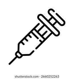 Easy to edit line style icon of injection needle