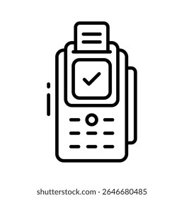Easy to edit outline icon of pos device