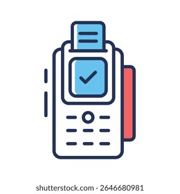Easy to edit outline icon of pos device