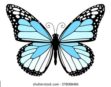 Easy to edit vector butterfly.