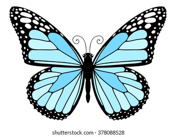 Easy to edit vector butterfly.