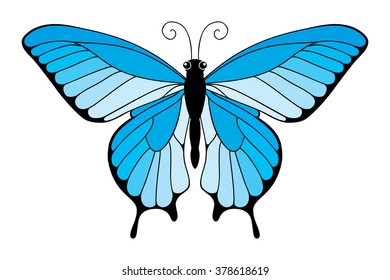 Easy to edit vector butterfly.