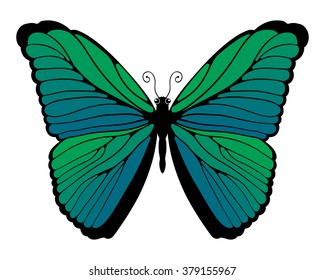 Easy to edit vector butterfly.