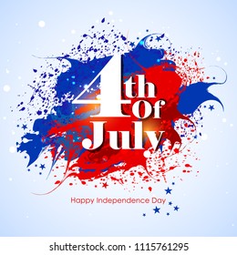 easy to edit vector illustration of 4th of July Independence Day of America background