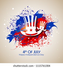 easy to edit vector illustration of 4th July, Independence day of America