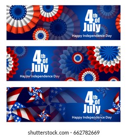 easy to edit vector illustration of 4th July, Independence day of America
