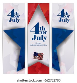 easy to edit vector illustration of 4th July, Independence day of America