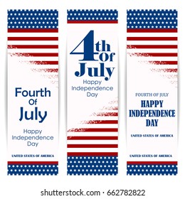 easy to edit vector illustration of 4th July, Independence day of America