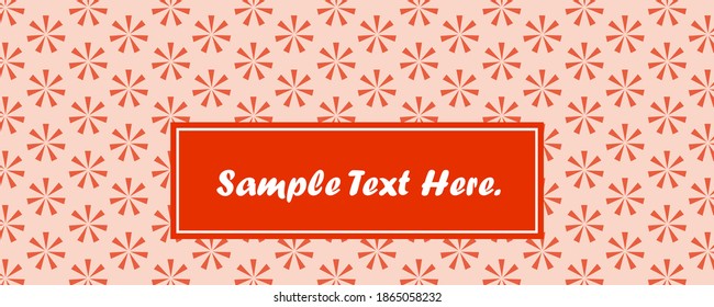 Easy to edit vector illustration of abstract floral design background for presentation banner template