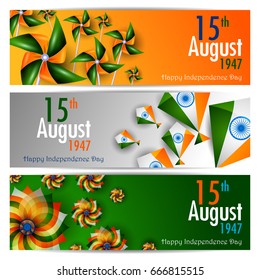 easy to edit vector illustration of Ashoka Chakra on Happy Independence Day of India background