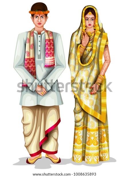 assamese wedding dress for groom